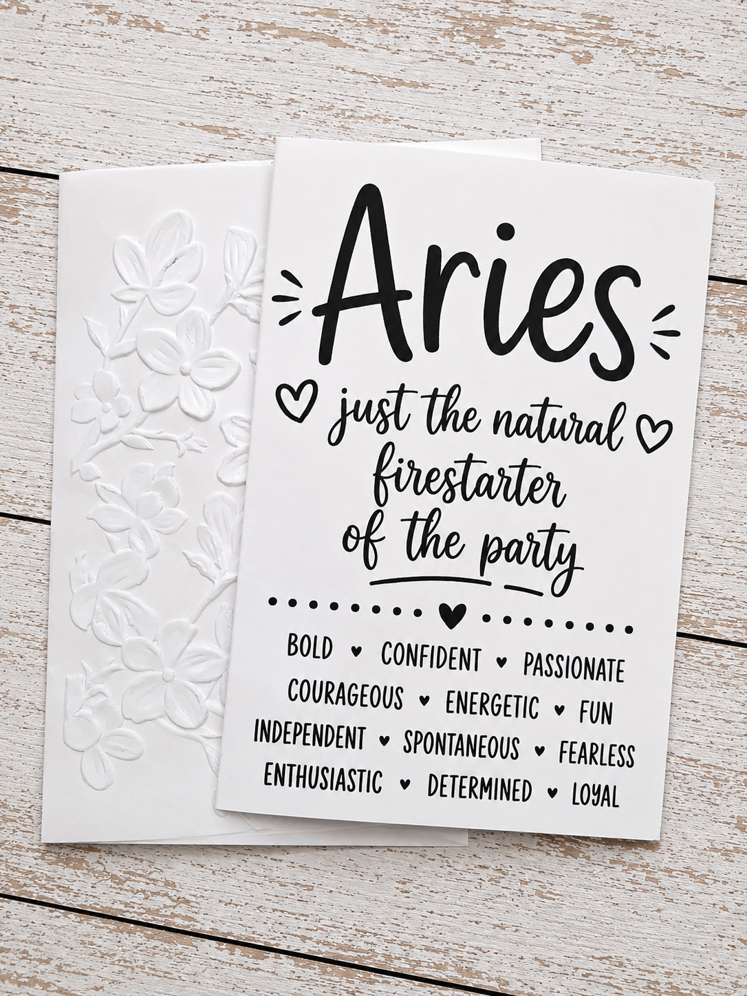 Personalized Aries Birthday Card
