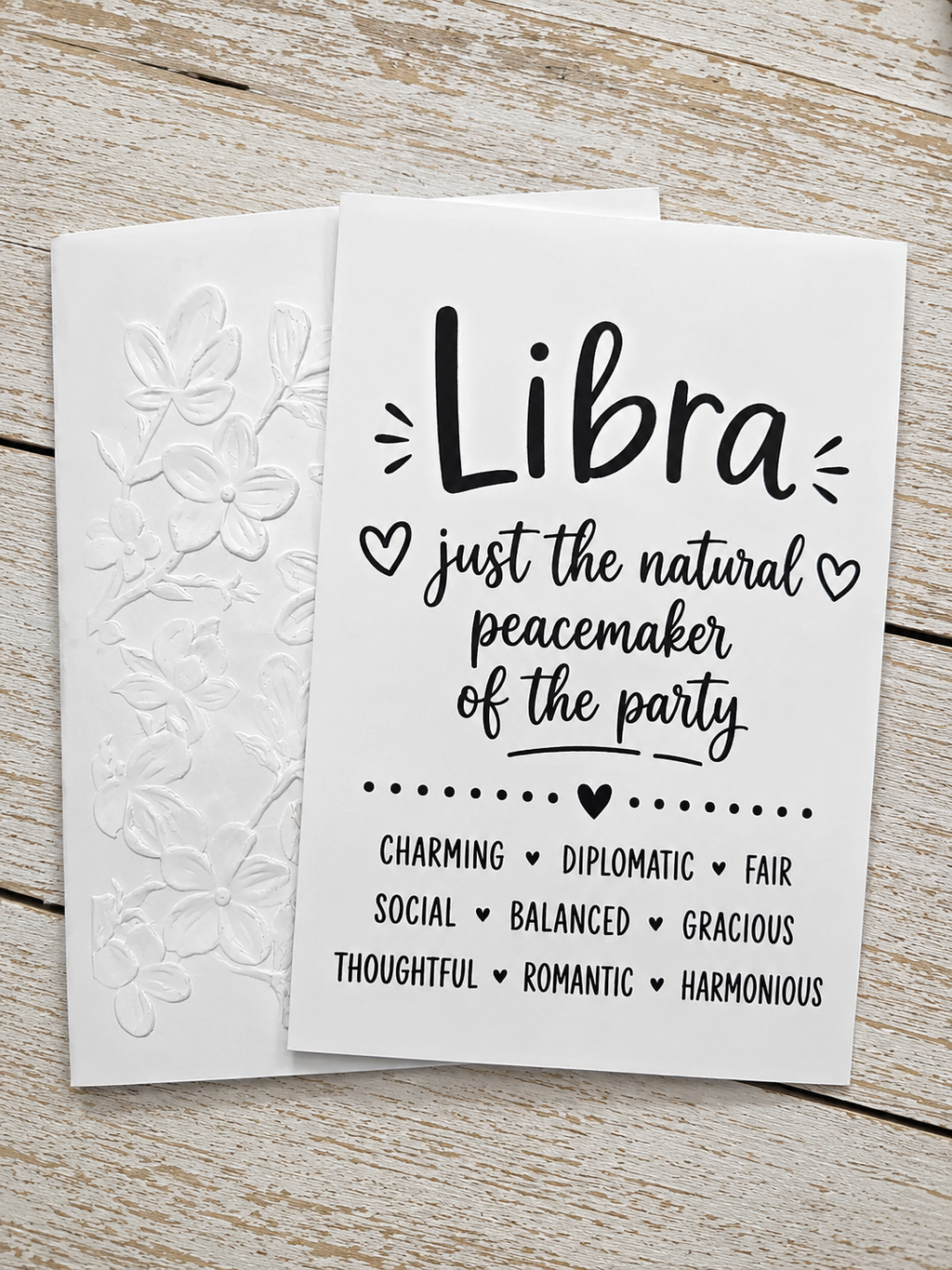 Personalized Libra Birthday Card