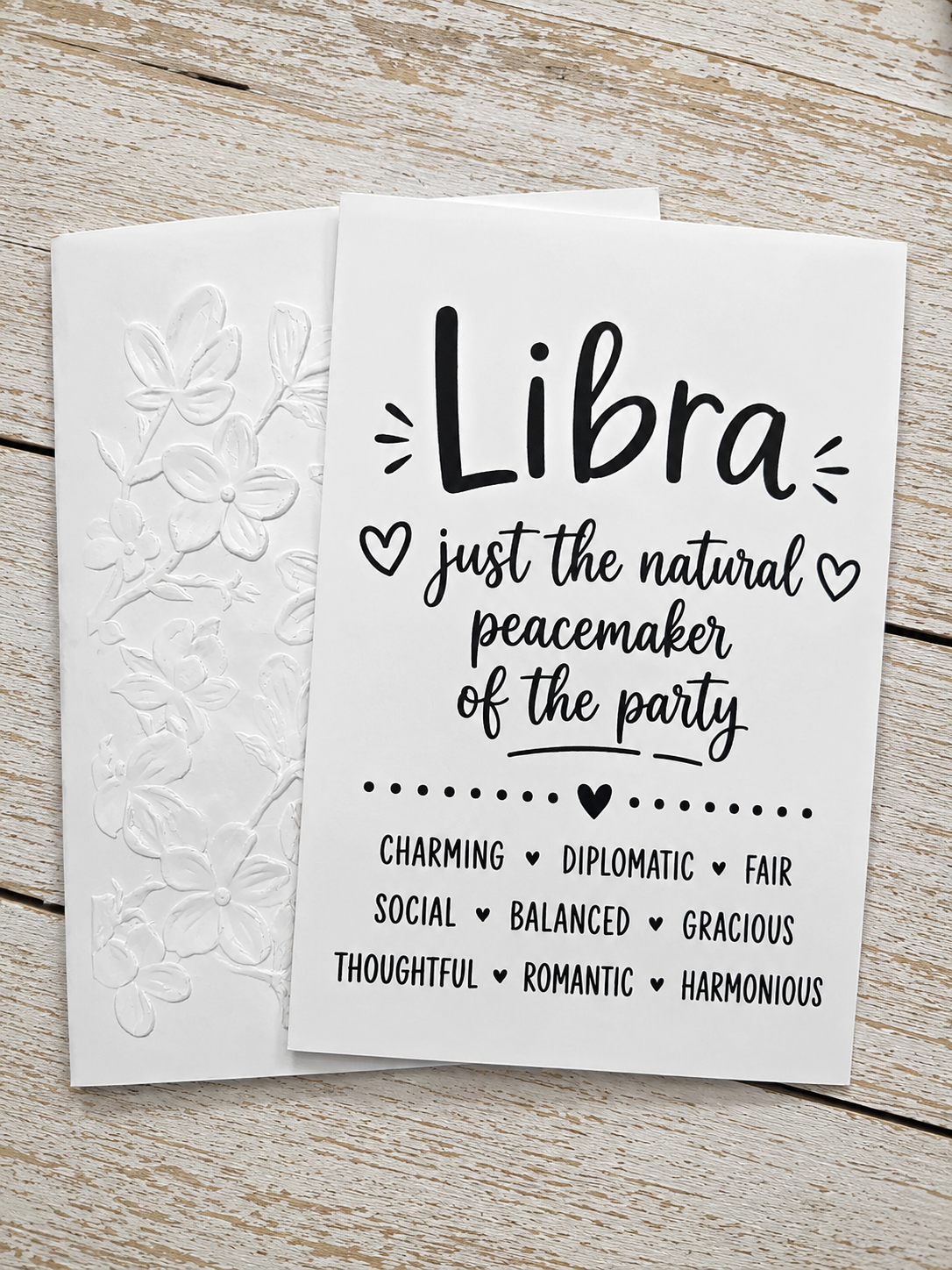 Personalized Libra Birthday Card