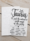 Personalized Taurus Birthday Card