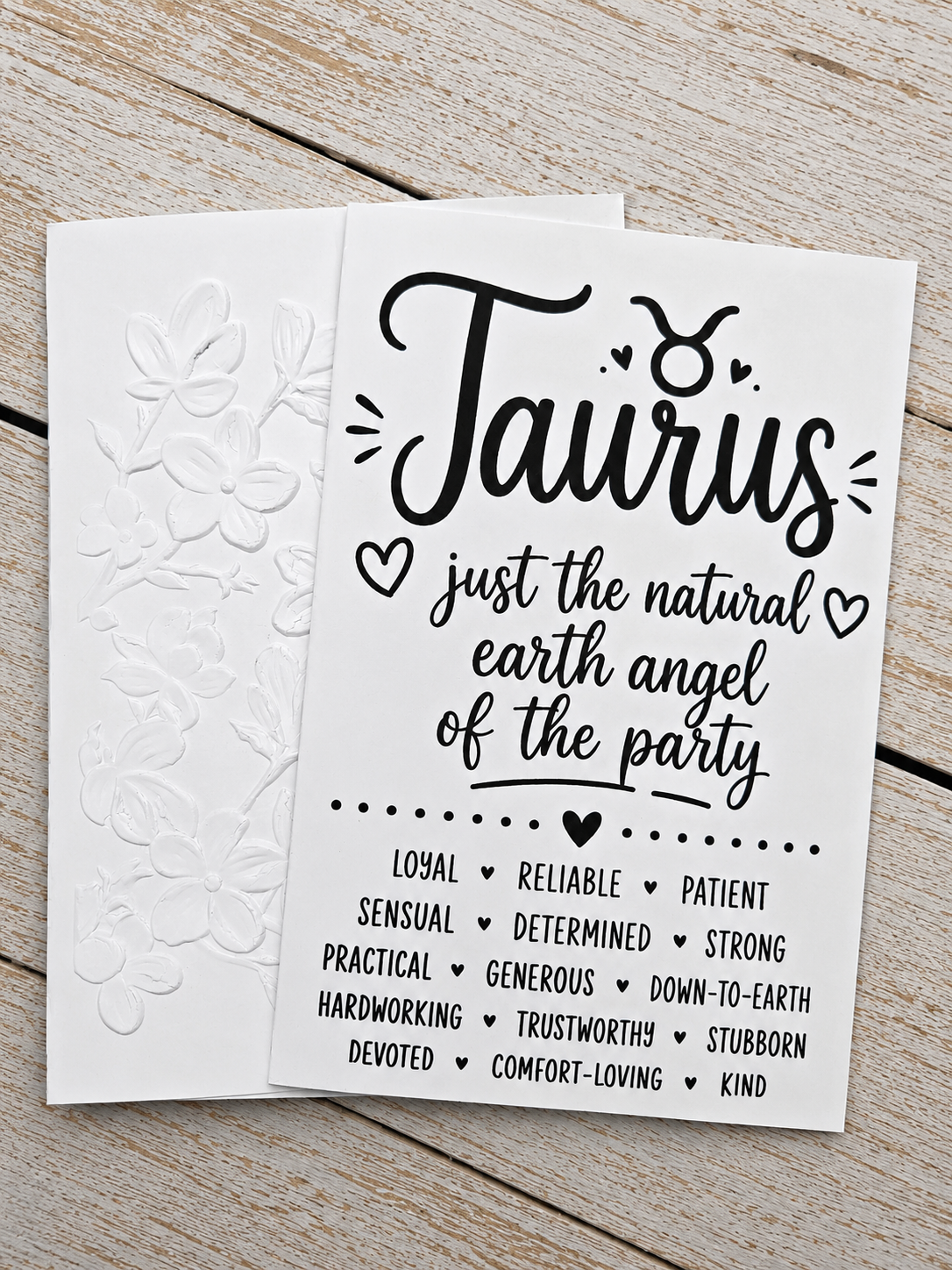 Personalized Taurus Birthday Card