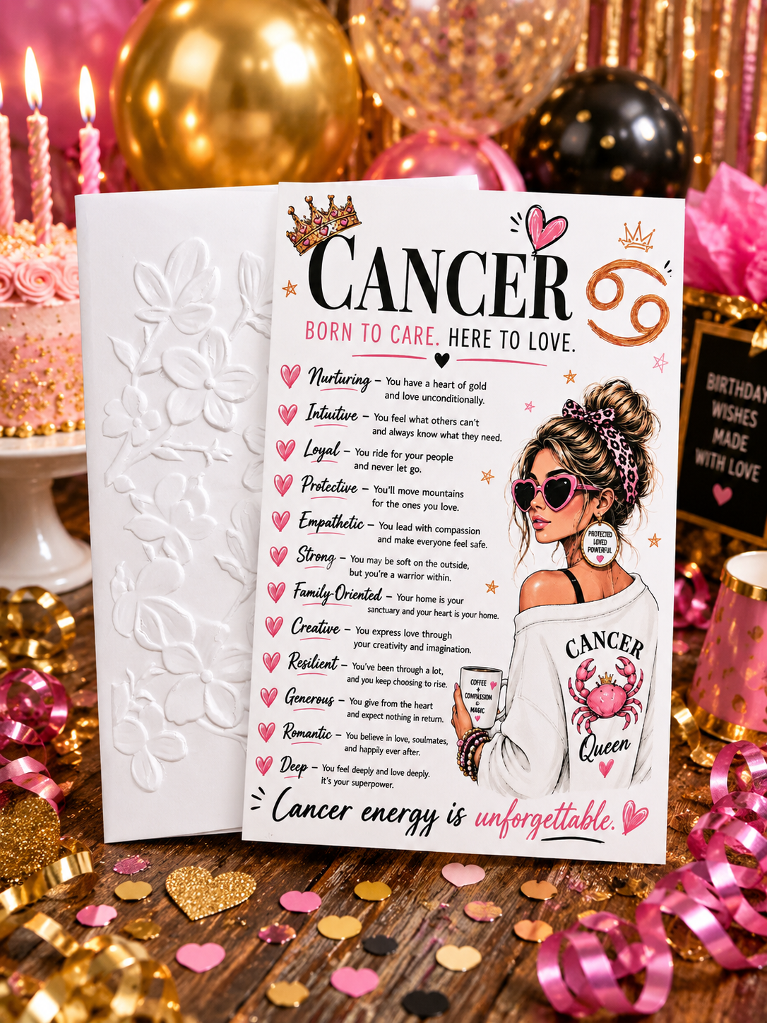 Personalized Cancer Birthday Card