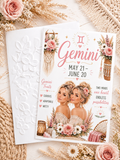 Gemini Birthday Card