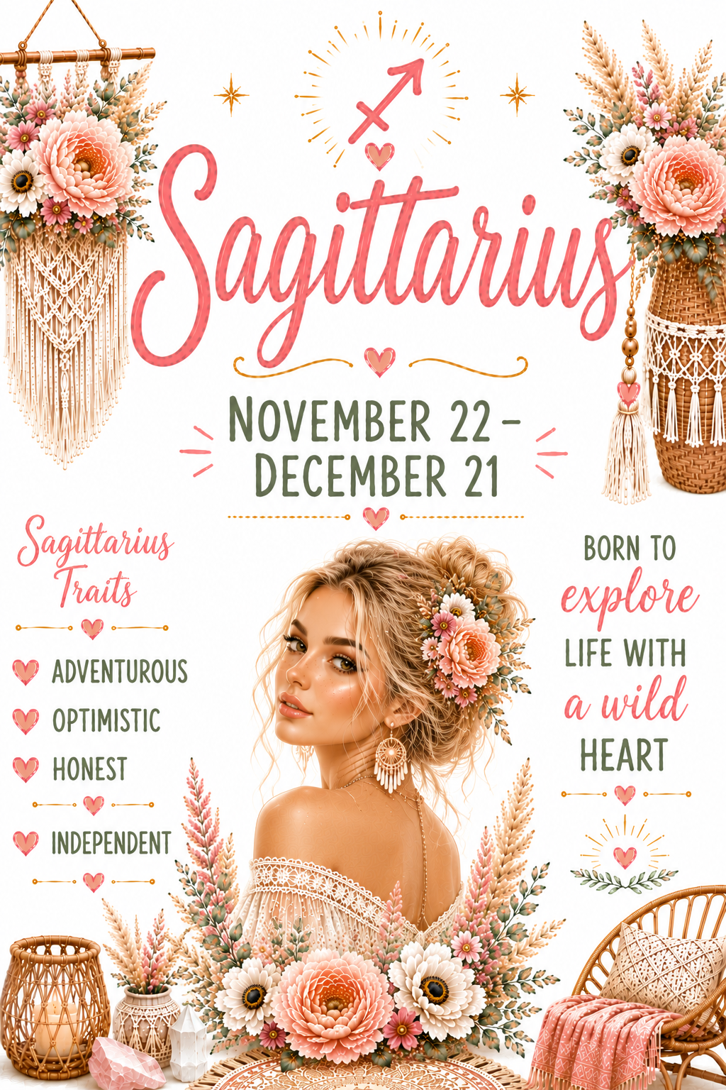 Sagittarius Birthday Card