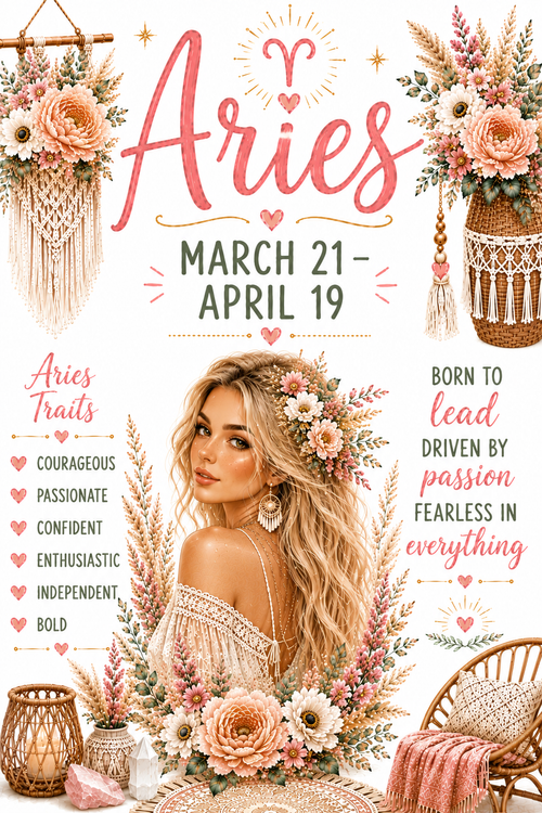 Aries Birthday Card