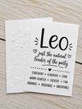 Personalized Leo Birthday Card