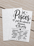 Personalized Pisces Birthday Card