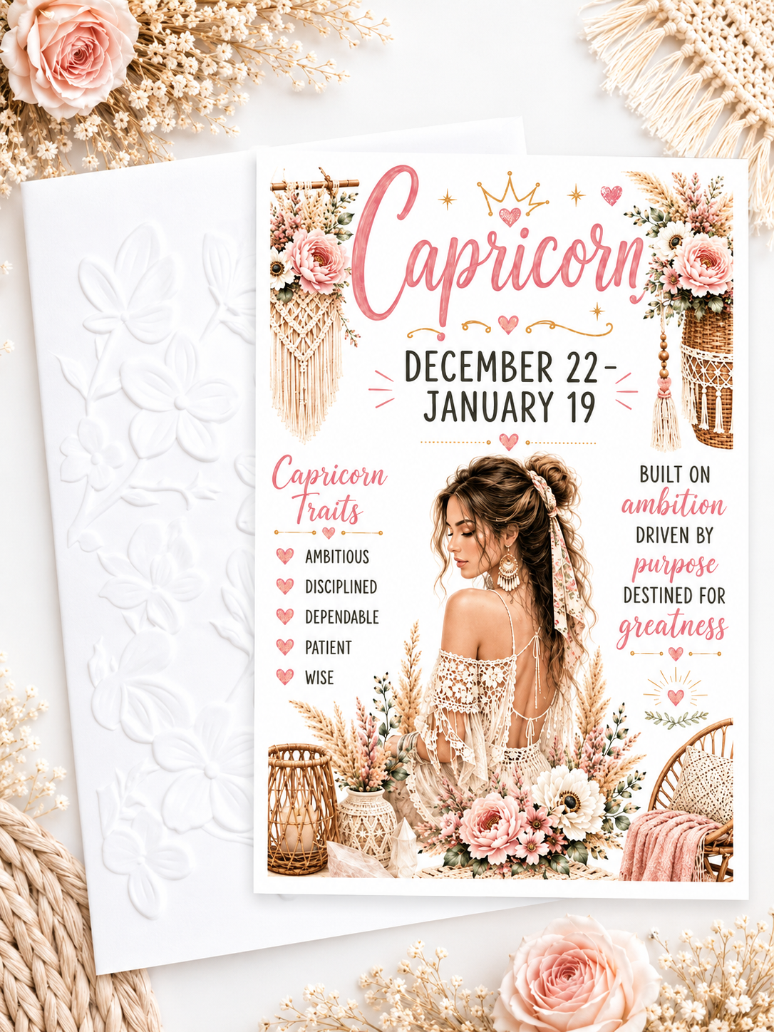 Capricorn Birthday Card