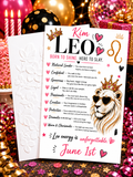 Personalized Leo Birthday Card