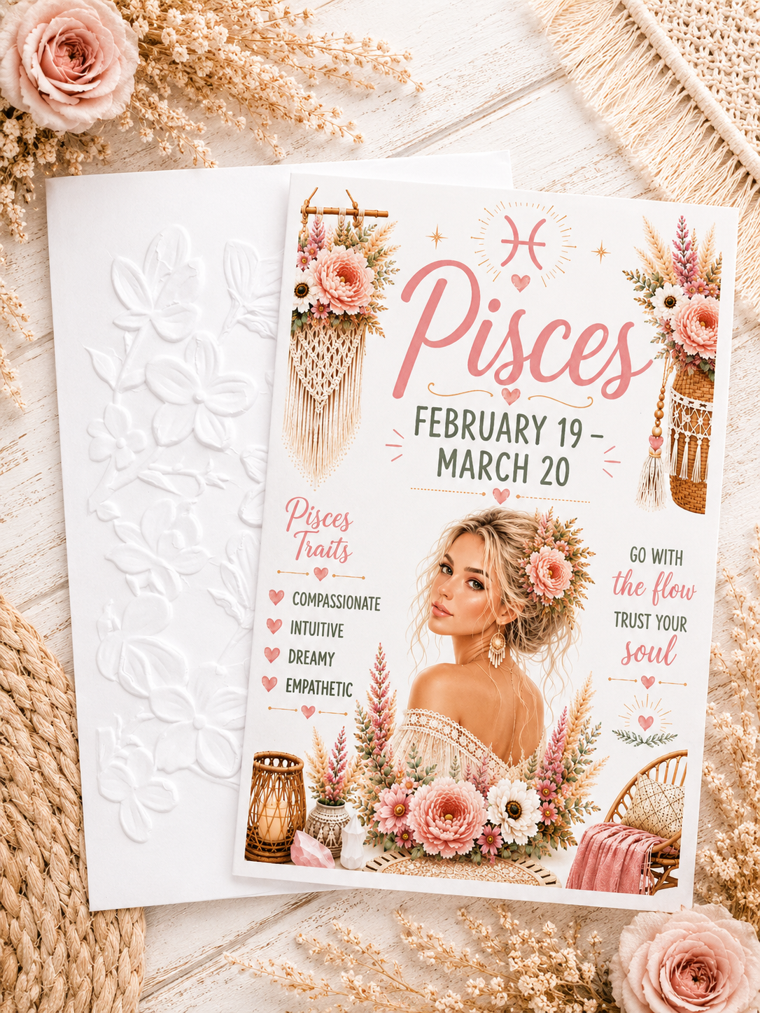 Pisces Birthday Card