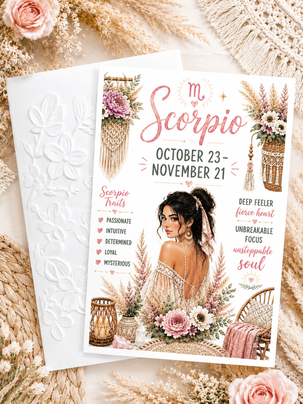 Boho Wholesale Zodiac Cards - Set of 12