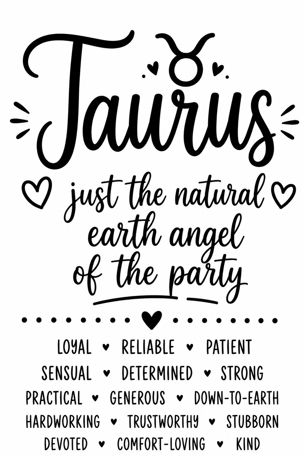 Personalized Taurus Birthday Card