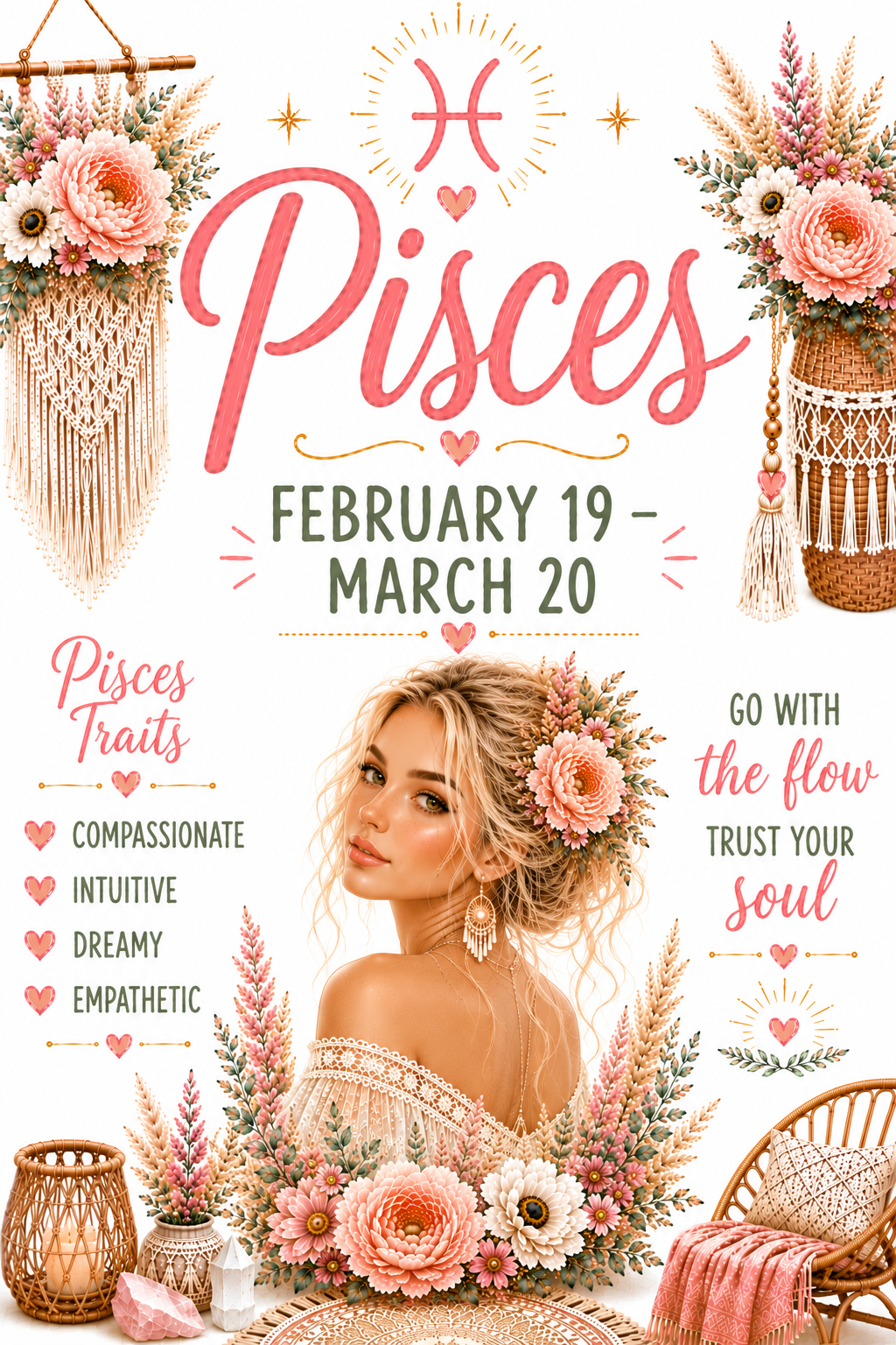 Pisces Birthday Card