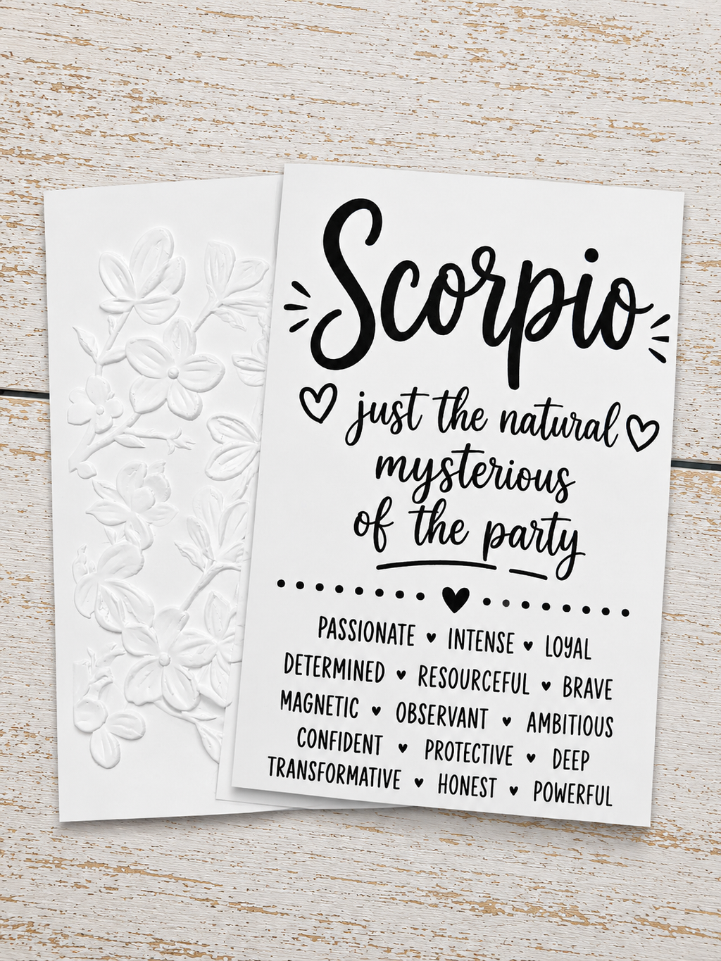 Black Tie Wholesale Zodiac Cards - Set of 12