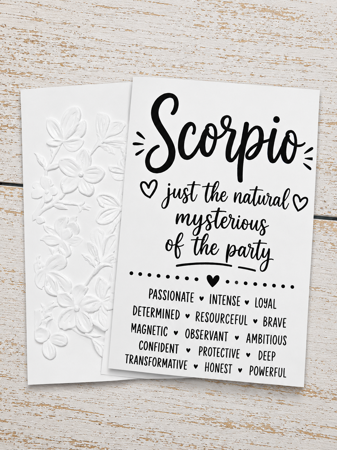 Personalized Scorpio Birthday Card