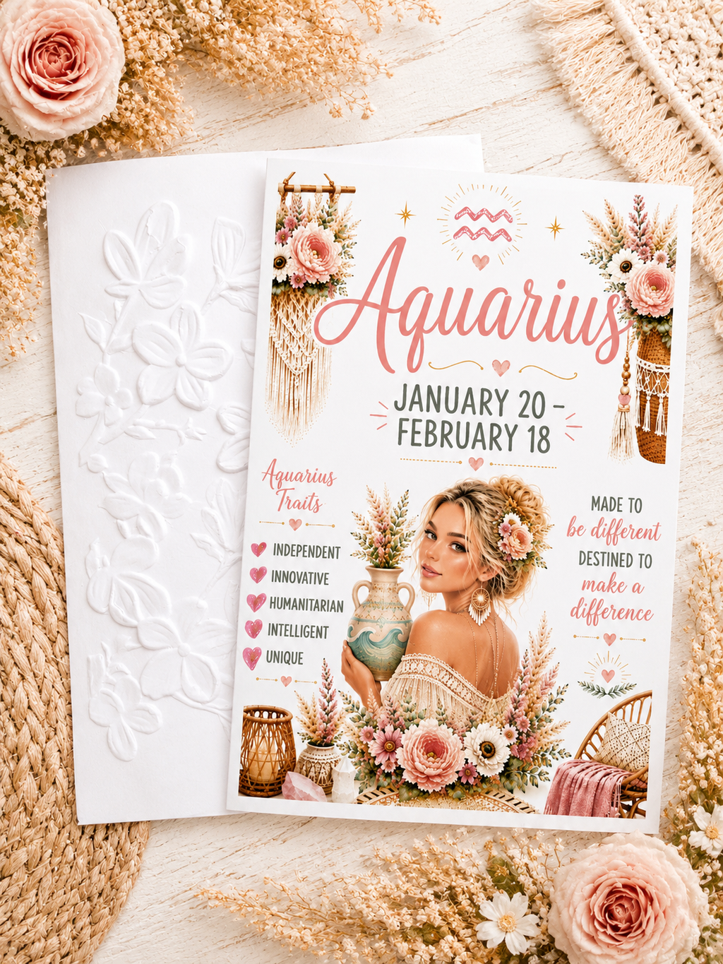 Boho Wholesale Zodiac Cards - Set of 12