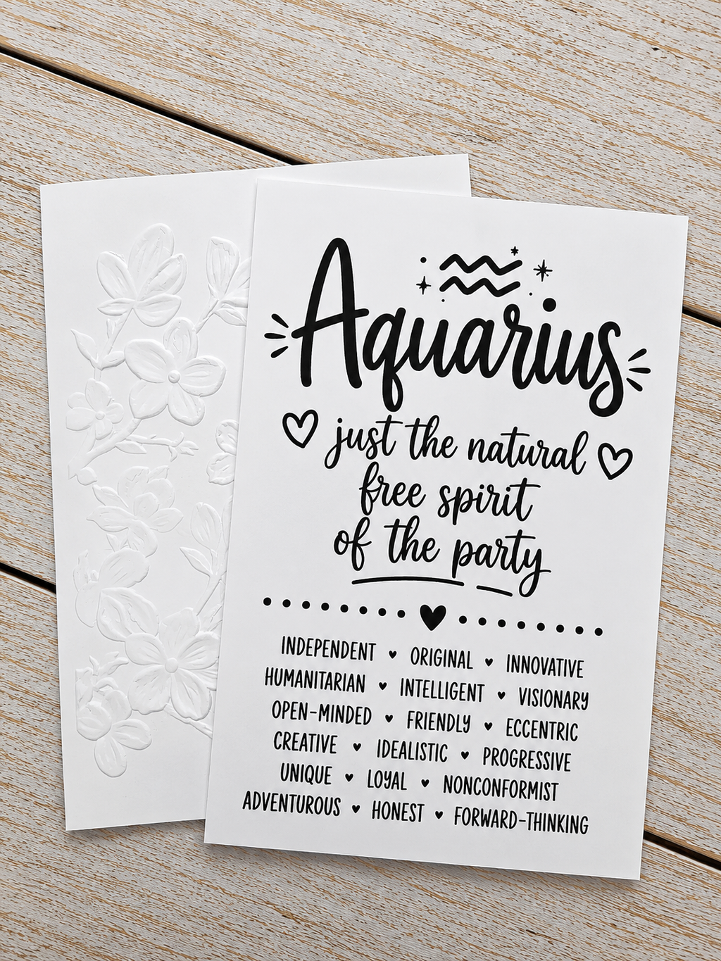 Black Tie Wholesale Zodiac Cards - Set of 12