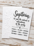 Personalized Sagittarius Birthday Card