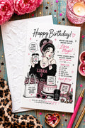Personalized Libra Birthday Card