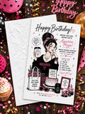 Personalized Aquarius Birthday Card